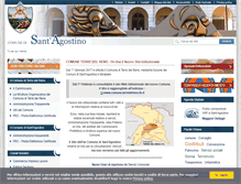 Tablet Screenshot of comune.santagostino.fe.it